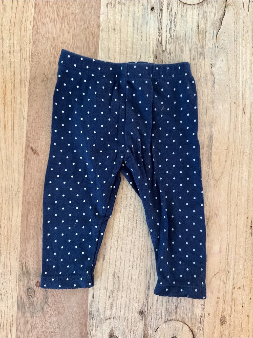 Carter's Navy Polka Dot Leggings with Owl Patch